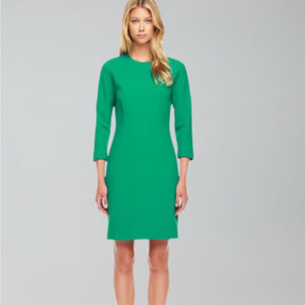 Michael Kors - Emerald Green Virgin Wool Sheath Dress (Made in Italy) sz 10